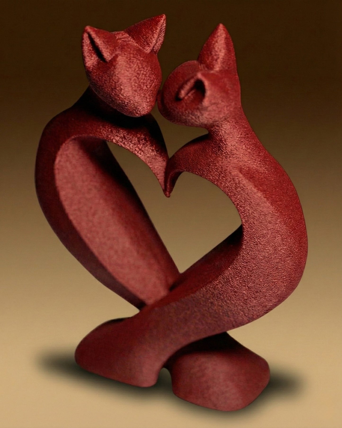 פסל - אהבת החתולים - פרפקט תלת - מימד