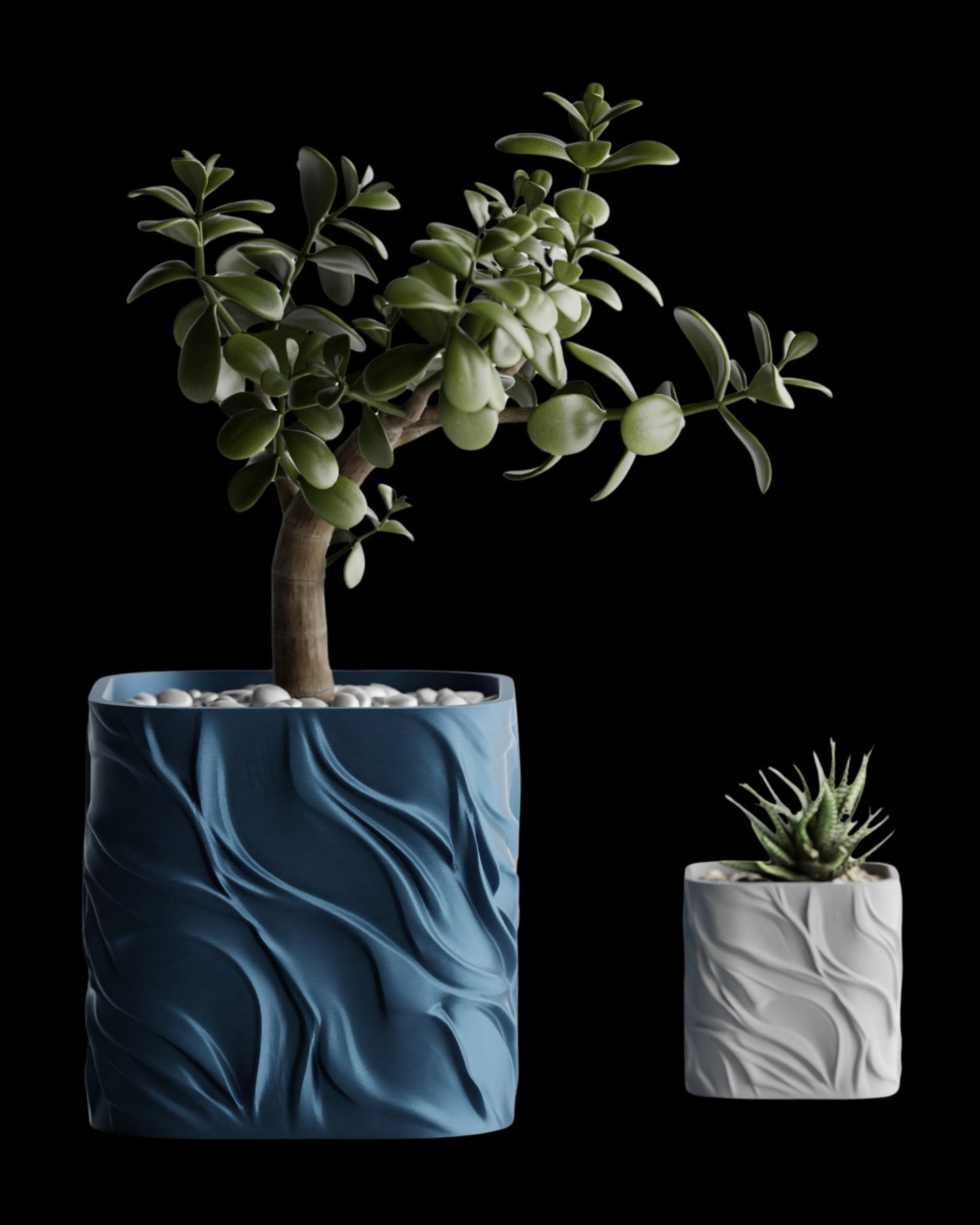 כלי לצמחים - אדוות החול - פרפקט תלת - מימד