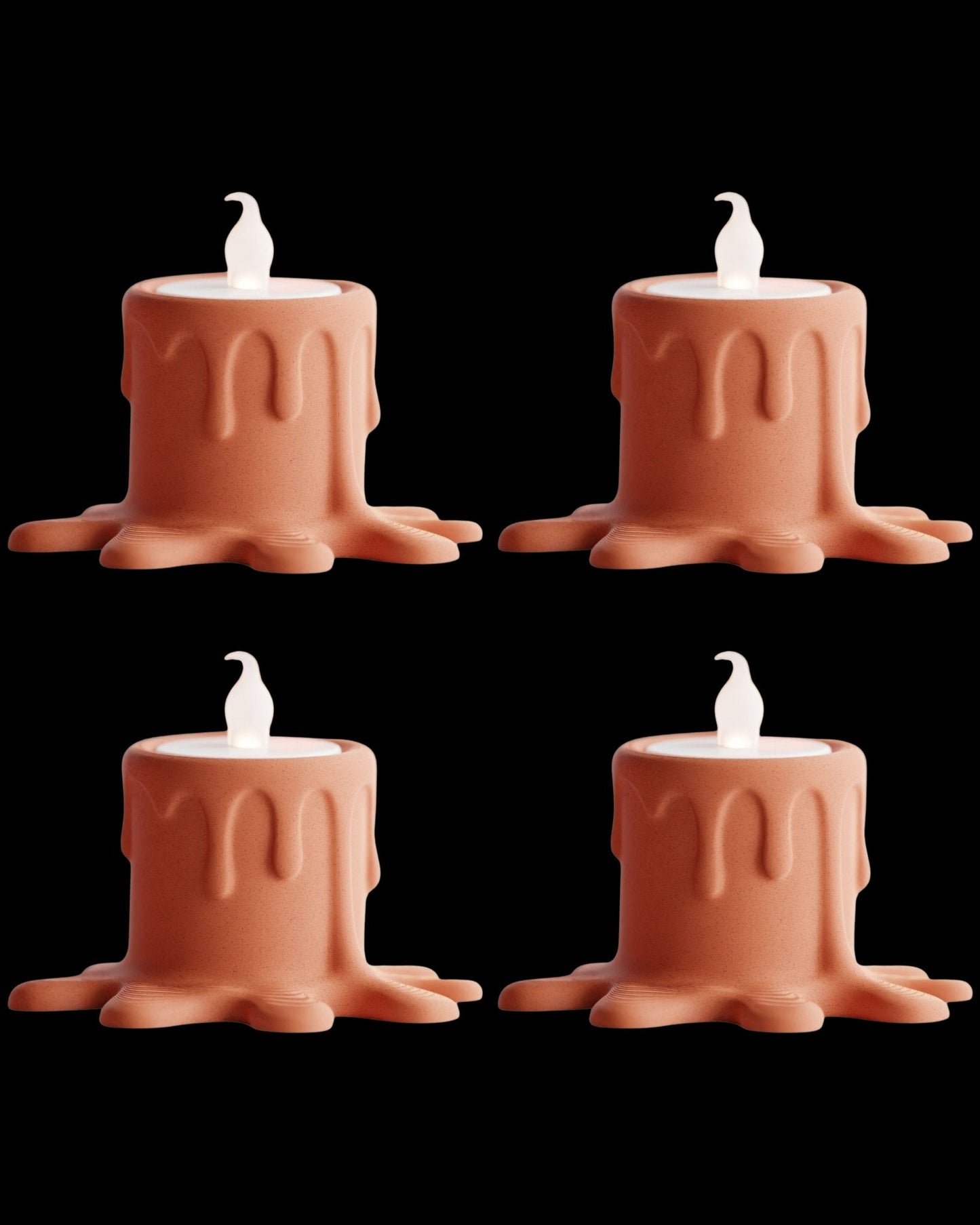 מעמד לנרות לד - נטיפי הזוהר - פרפקט תלת - מימד