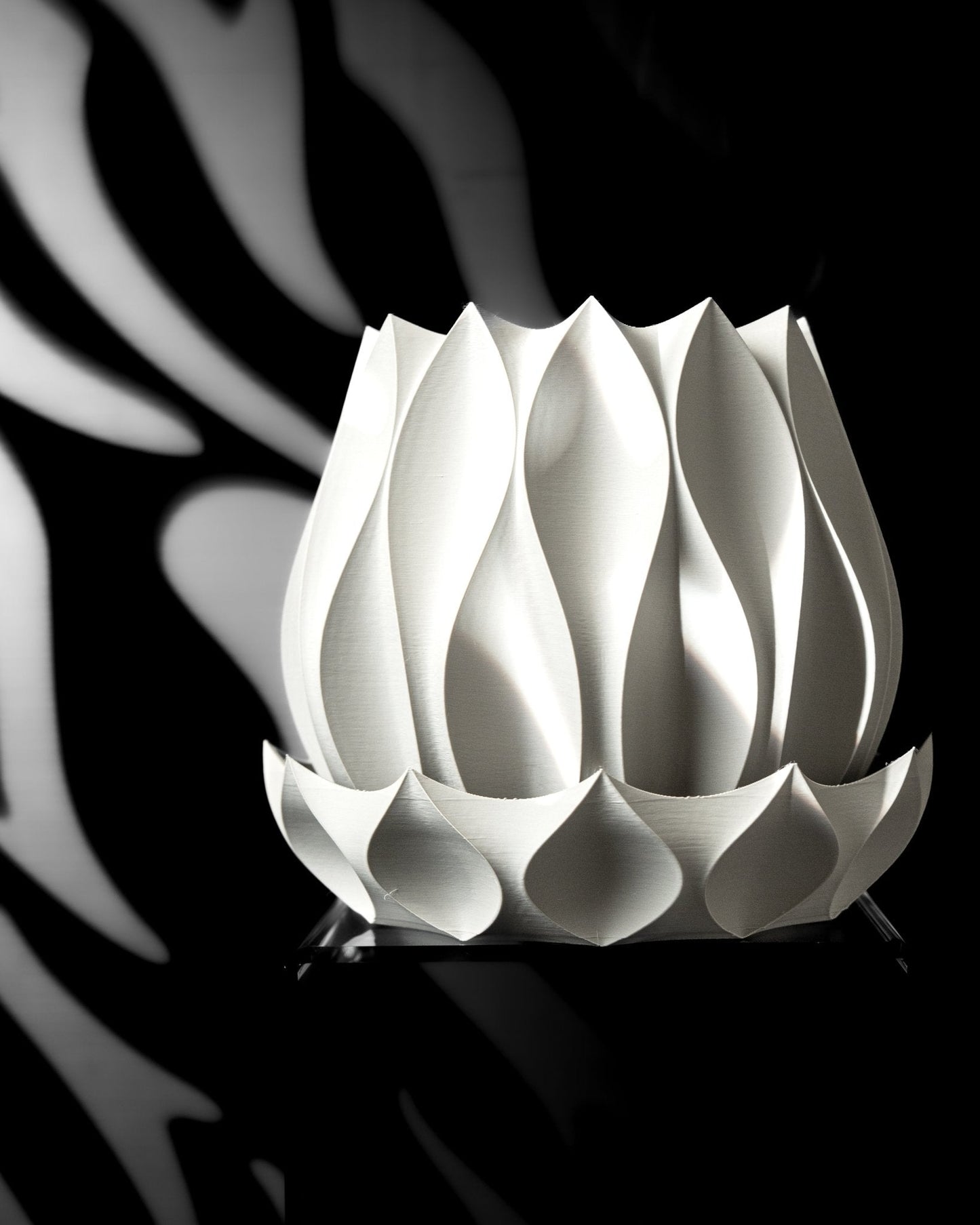 כלי לצמחים - עלי הלוטוס - פרפקט תלת - מימד