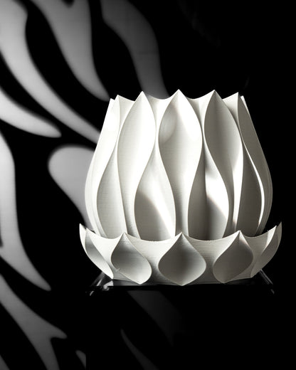 כלי לצמחים - עלי הלוטוס - פרפקט תלת - מימד