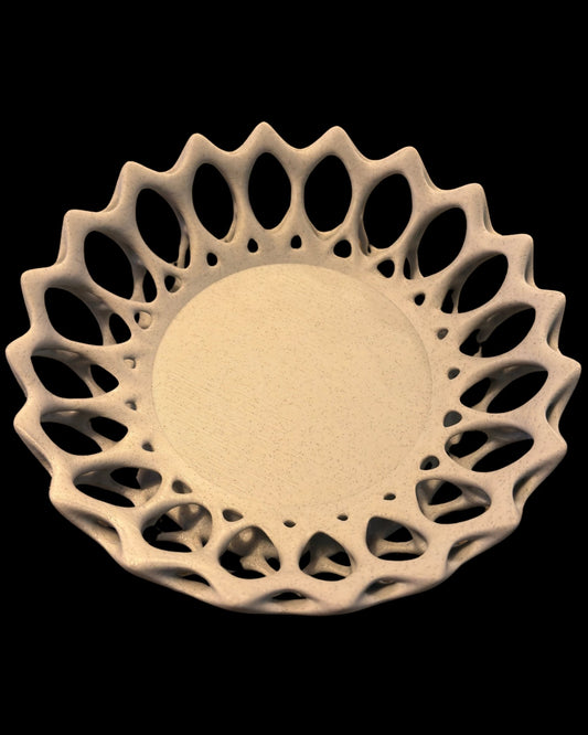 קערה מעוצבת - קוצי העלים - פרפקט תלת - מימד