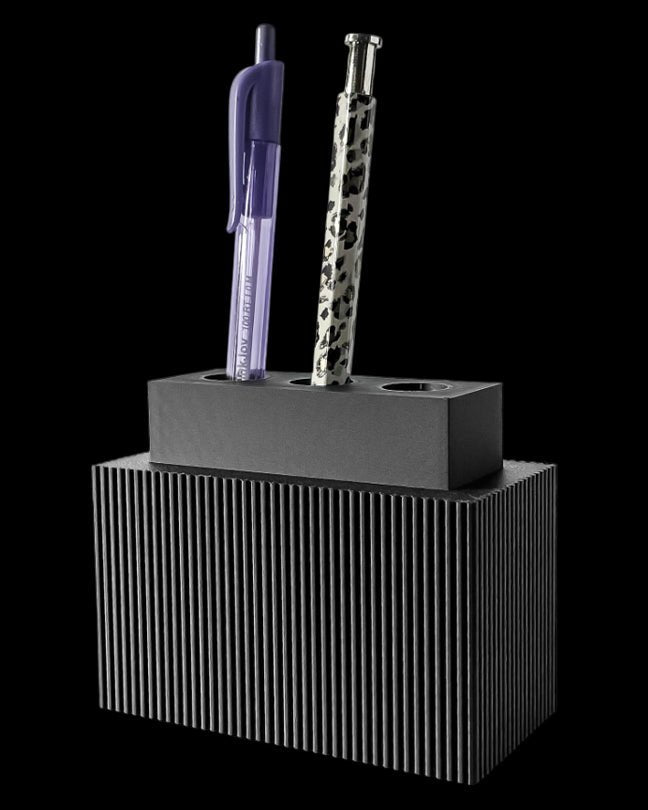 מחזיק עטים - בלוק מודרני - פרפקט תלת - מימד