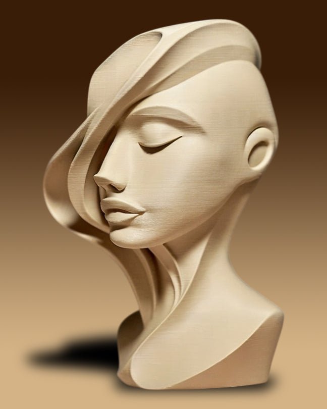 פסל - פני השלווה - פרפקט תלת - מימד