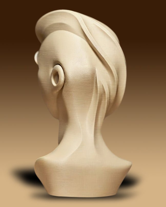 פסל - פני השלווה - פרפקט תלת - מימד