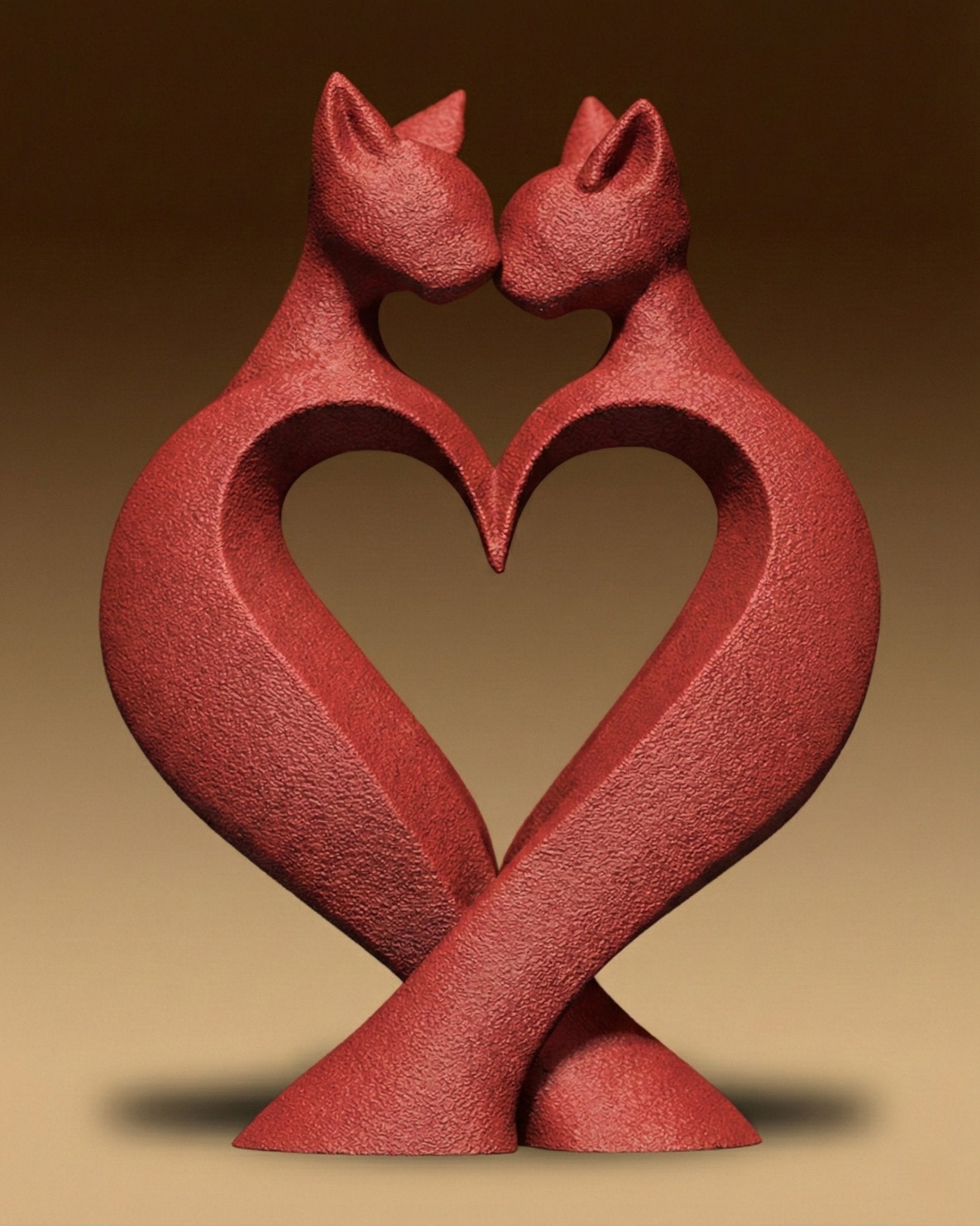 פסל - אהבת החתולים - פרפקט תלת - מימד