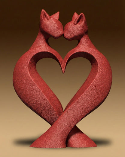 פסל - אהבת החתולים - פרפקט תלת - מימד