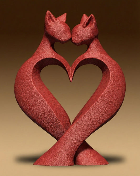 פסל - אהבת החתולים - פרפקט תלת - מימד