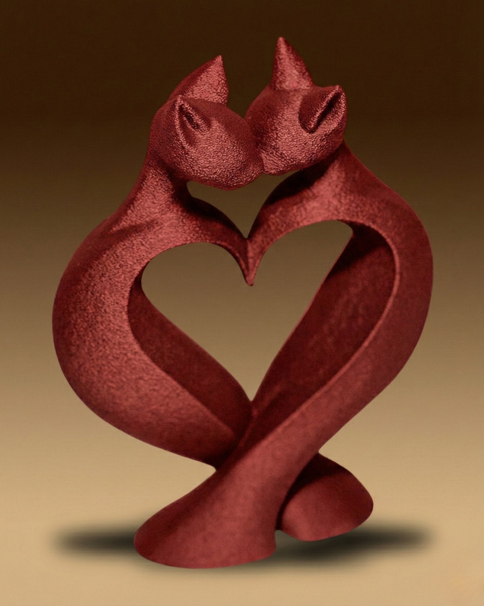 פסל - אהבת החתולים - פרפקט תלת - מימד