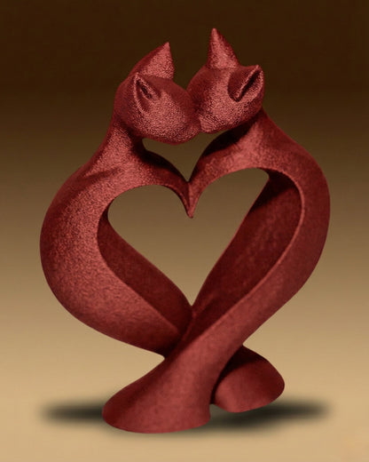 פסל - אהבת החתולים - פרפקט תלת - מימד