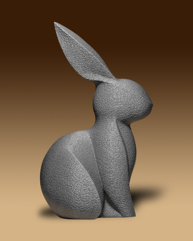פסל - ארנבון שלו - פרפקט תלת - מימד