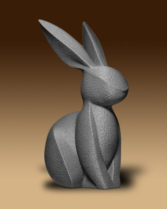 פסל - ארנבון שלו - פרפקט תלת - מימד