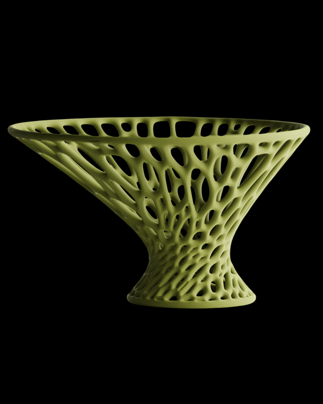 קערה מעוצבת - ריקוד הרשת - פרפקט תלת - מימד