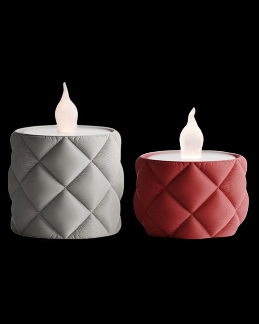 מעמד לנרות לד - ריפוד זוהר - פרפקט תלת - מימד