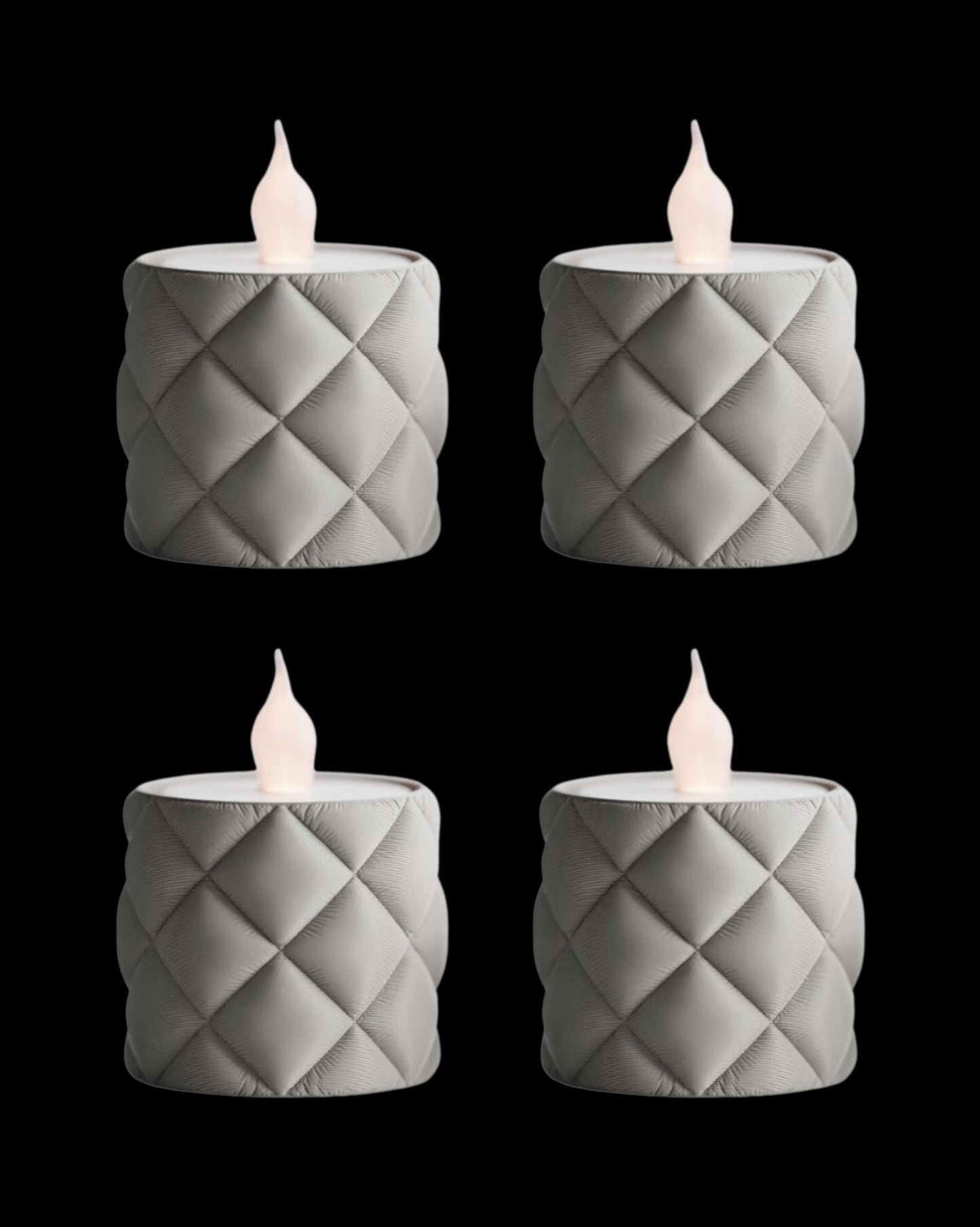 מעמד לנרות לד - ריפוד זוהר - פרפקט תלת - מימד