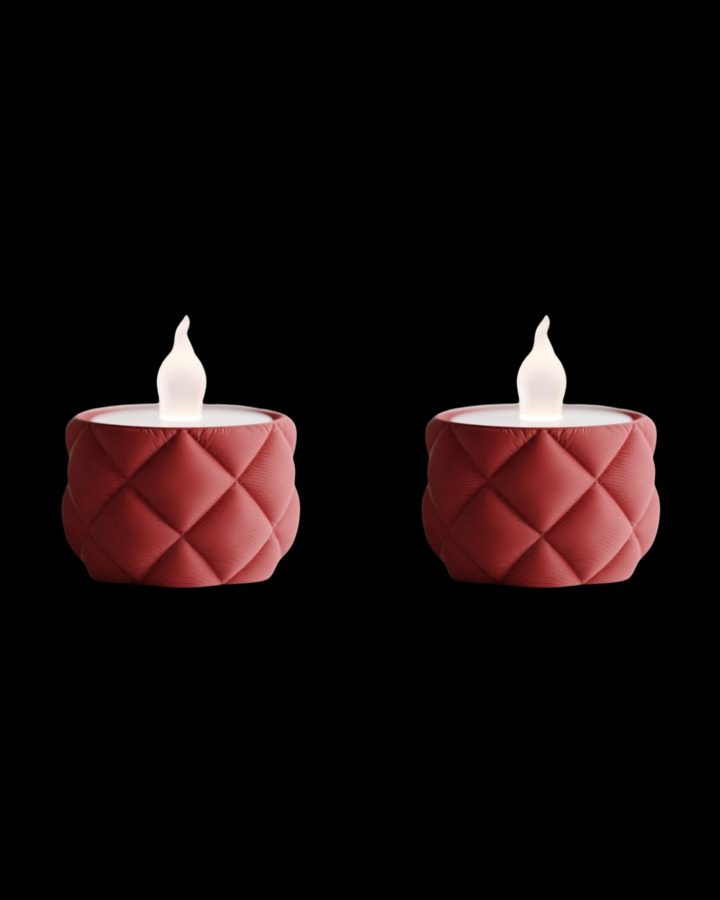 מעמד לנרות לד - ריפוד זוהר - פרפקט תלת - מימד