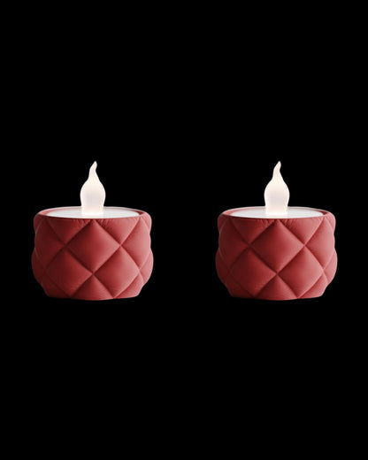 מעמד לנרות לד - ריפוד זוהר - פרפקט תלת - מימד