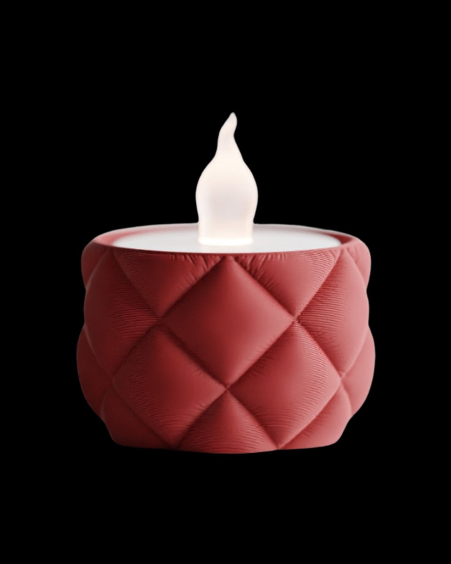 מעמד לנרות לד - ריפוד זוהר - פרפקט תלת - מימד