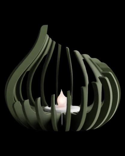 מעמד לנרות לד - אור הלהבה - פרפקט תלת - מימד