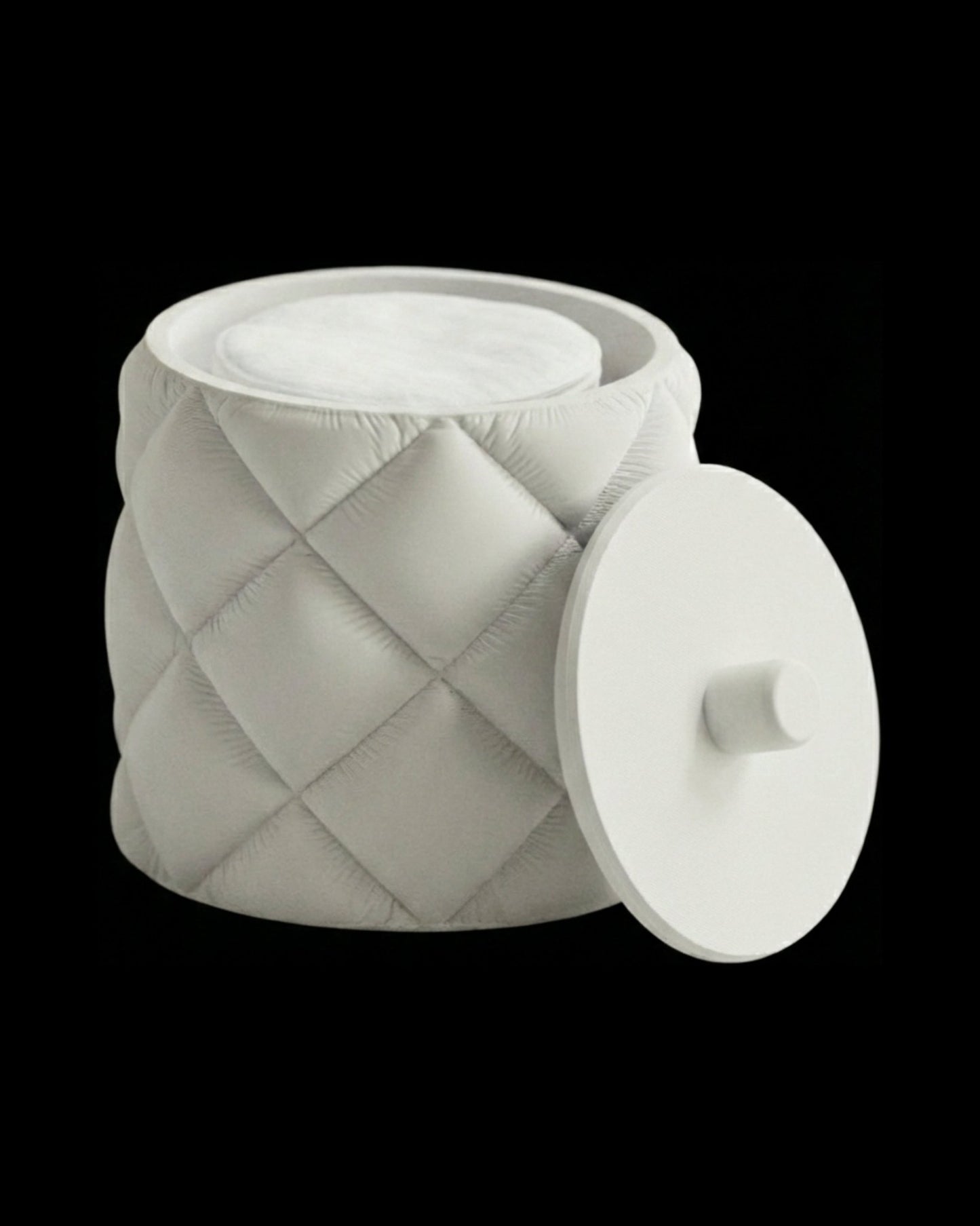 קופסת אחסון - לפדים להסרת איפור - פרפקט תלת - מימד