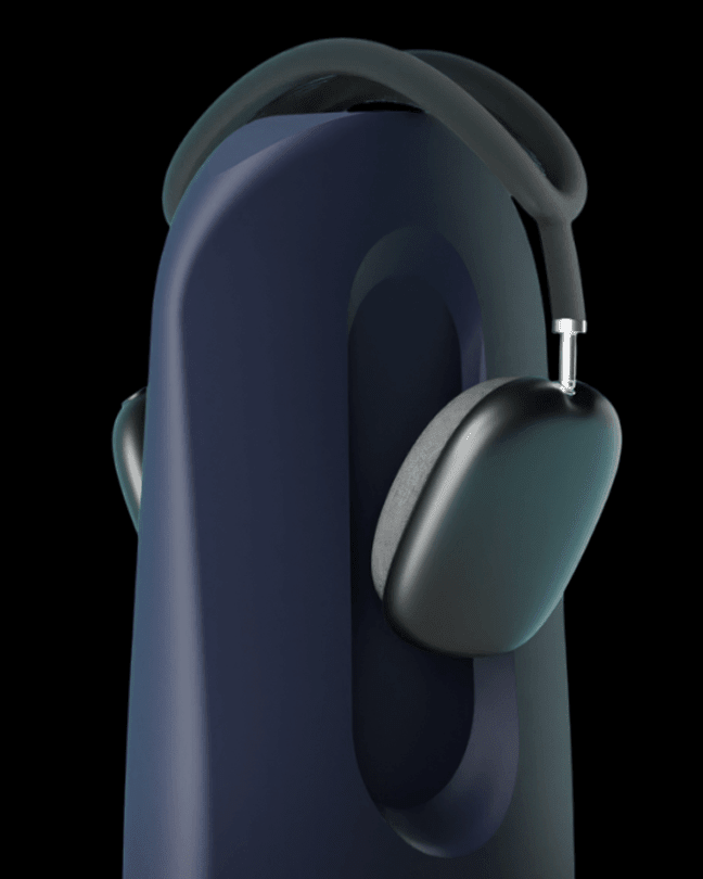 מעמד אוזניות - קימור אלגנטי - פרפקט תלת - מימד