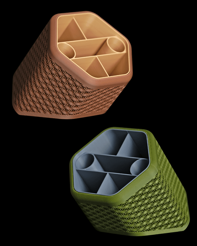 ארגונית - נגיעה יפנית (משושה) - פרפקט תלת - מימד