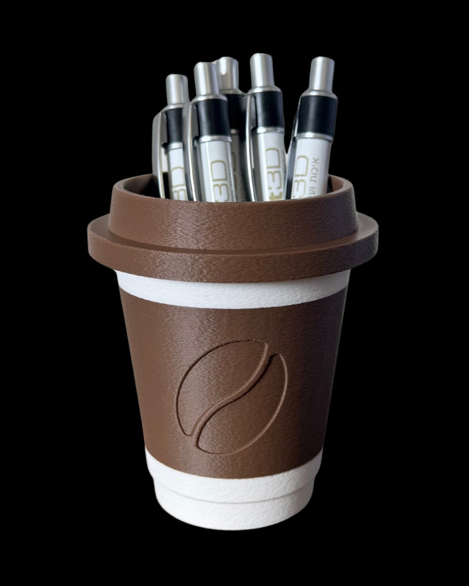 מחזיק עטים - הפסקת קפה - פרפקט תלת - מימד